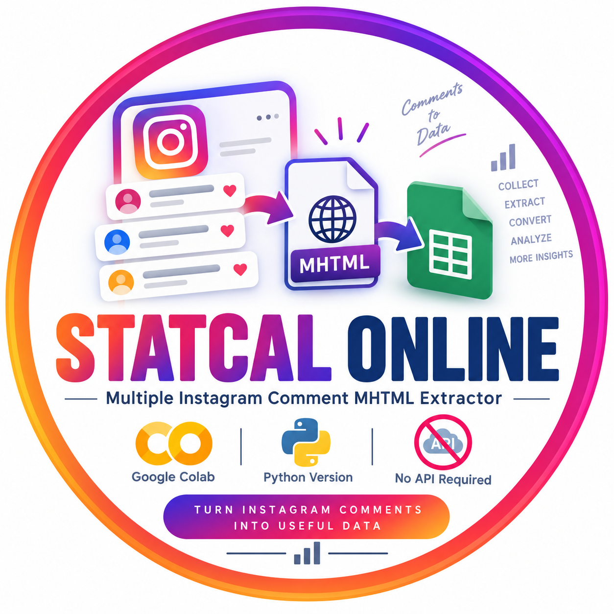 Multiple Instagram Comment MHTML Extractor
